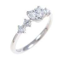 プラチナダイヤモンドリング 0．333ct・E・SI1・ハートシェイプ
