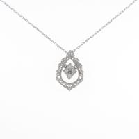 K18WG ダイヤモンドネックレス