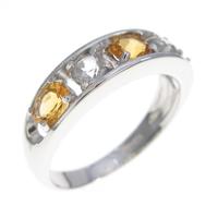 K18WG シトリンリング