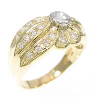 K18YG／PT ダイヤモンドリング