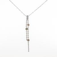 K18WG ダイヤモンドネックレス