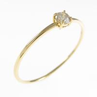 K18YG ソリティア ダイヤモンドリング