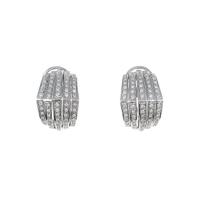 K18WG ダイヤモンドピアス