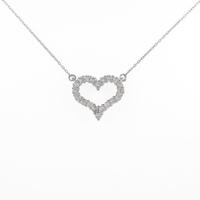 PT ハート ダイヤモンドネックレス