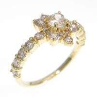 K18YG ダイヤモンドリング