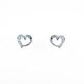 4゜C ハート ダイヤモンドピアス