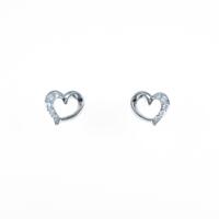 4゜C ハート ダイヤモンドピアス