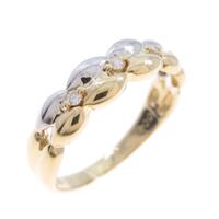 K18YG／PT ダイヤモンドリング