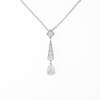 ショーメ ジョセフィーヌ ネックレス 0．41ct・D・VVS2・ペアシェイプ