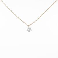 【リメイク】K18YG ダイヤモンドネックレス 0．341ct・D・VS1・VG