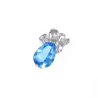 K18WG ブルートパーズペンダント