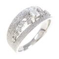 プラチナダイヤモンドリング 0．127ct・E・SI1・エメラルドカット