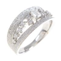 プラチナダイヤモンドリング 0．127ct・E・SI1・エメラルドカット