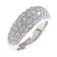 PT パヴェ ハーフエタニティ ダイヤモンドリング