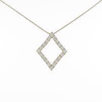 【新品】K18YG ダイヤモンドネックレス 1．637ct・E?F・SI1?2・VG?GOOD