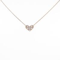 ポンテヴェキオ ハート ダイヤモンドネックレス