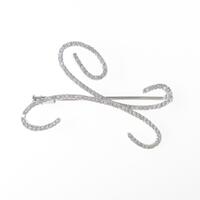 750WG ダイヤモンドブローチ