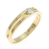 【リメイク】K18YG ソリティア ダイヤモンドリング