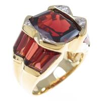 K18YG／K18WG ガーネットリング