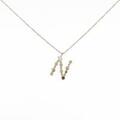 750YG イニシャルN ダイヤモンドネックレス