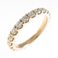 K18PG フルエタニティ ダイヤモンドリング