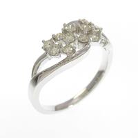 K18WG ダイヤモンドリング