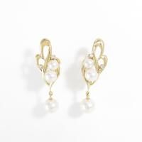 K18YG アコヤパールイヤリング