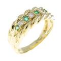 K18YG エメラルドリング