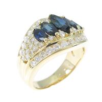 K18YG サファイヤリング