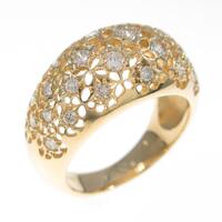 K18YG ダイヤモンドリング