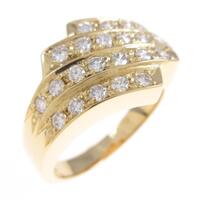 K18YG ダイヤモンドリング