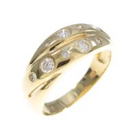 K18YG ダイヤモンドリング