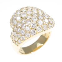 K18YG パヴェ ダイヤモンドリング