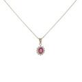 K18YG ルビーネックレス