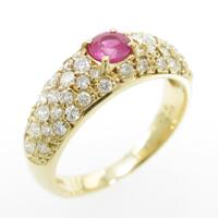 K18YG ルビーリング