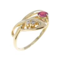 K18YG ルビーリング