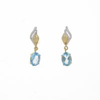 K18YG／K18WG ブルートパーズピアス