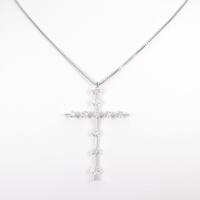 PT クロス ダイヤモンドネックレス