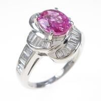 PT ピンクサファイヤリング