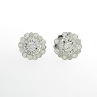 PT フラワー ダイヤモンドピアス