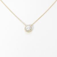 【リメイク】K18YG ダイヤモンドネックレス 0．302ct・F・SI1・GOOD