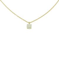 【リメイク】K18YG ダイヤモンドネックレス 0．324ct・G・VS1・VG