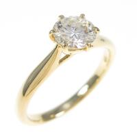 【リメイク】K18YG ダイヤモンドリング 0．595ct・G・VS2・VG