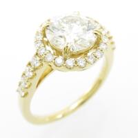 【リメイク】K18YG ダイヤモンドリング 1．584ct・G・SI2・VG