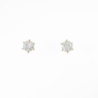 【リメイク】K18YG／ST ダイヤモンドピアス 0．303ct・0．306ct・G・VS1・GOOD