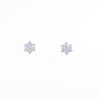 【リメイク】ST／プラチナダイヤモンドピアス 0．310ct・0．339ct・F・SI2・VG?GOOD