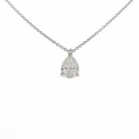 【リメイク】プラチナダイヤモンドネックレス 0．601ct・E・SI1・ペアシェイプ