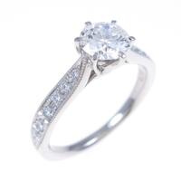 【リメイク】プラチナダイヤモンドリング 0．603ct・D・VS1・VG