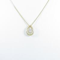 【新品】K18YG ダイヤモンドネックレス 0．247ct・G・SI2・GOOD