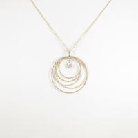 【新品】K18スリーカラー ダイヤモンドネックレス 0．202ct・F・SI2・VG